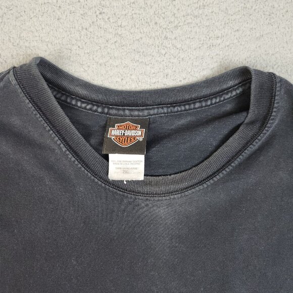Harley Davidson Shirt Mens 2XL Kentucky Wildcat London Motorcycle Biker Pocket T - Picture 5 of 9
